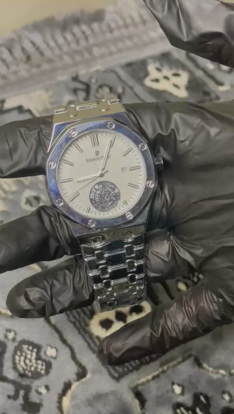 Luxury Audemars Piguet Royal Oak Selfwinding Watch - White Tapisserie